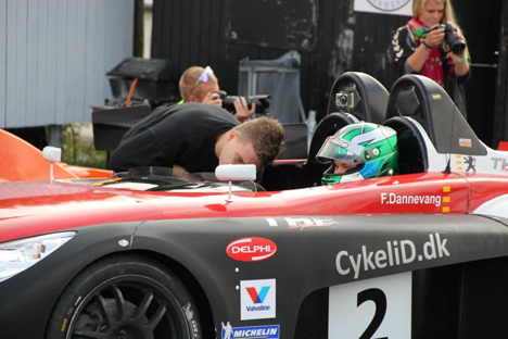 Frederik Dannevang fik sin debut i Peugeot Spider klassen.